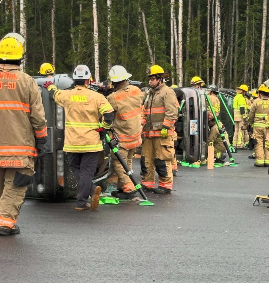 firefighters n training with the Mighty Strut